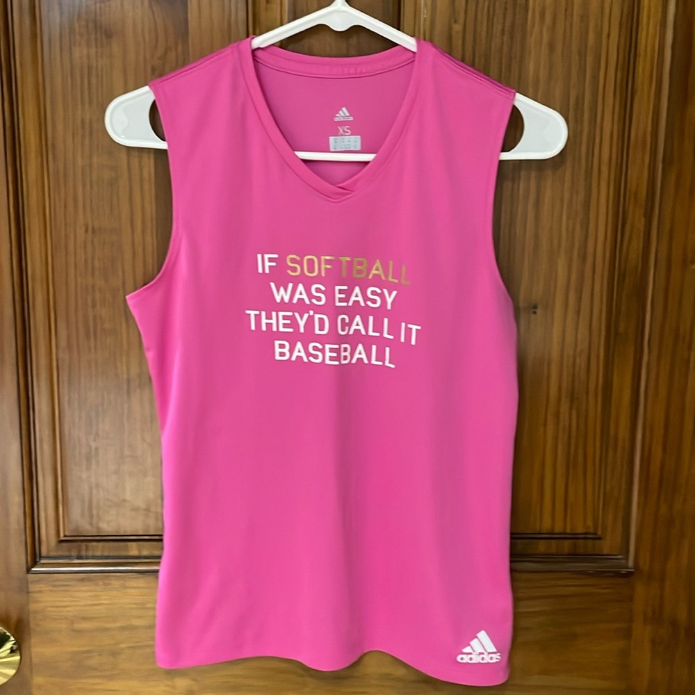 Adidas women’s XS sleeveless softball tank